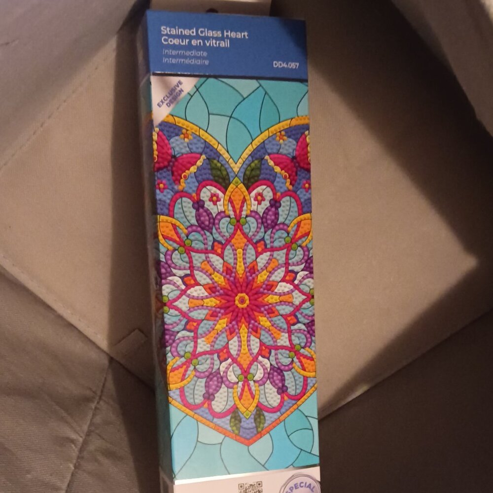 Diamond Art kit- Stain Glass Heart
